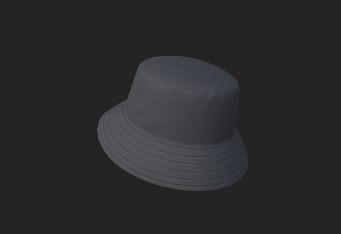 Bucket Hat 3D model_15