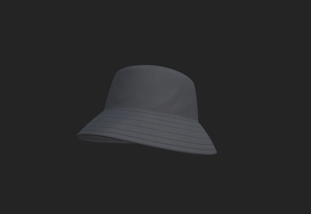 Bucket Hat 3D model_10
