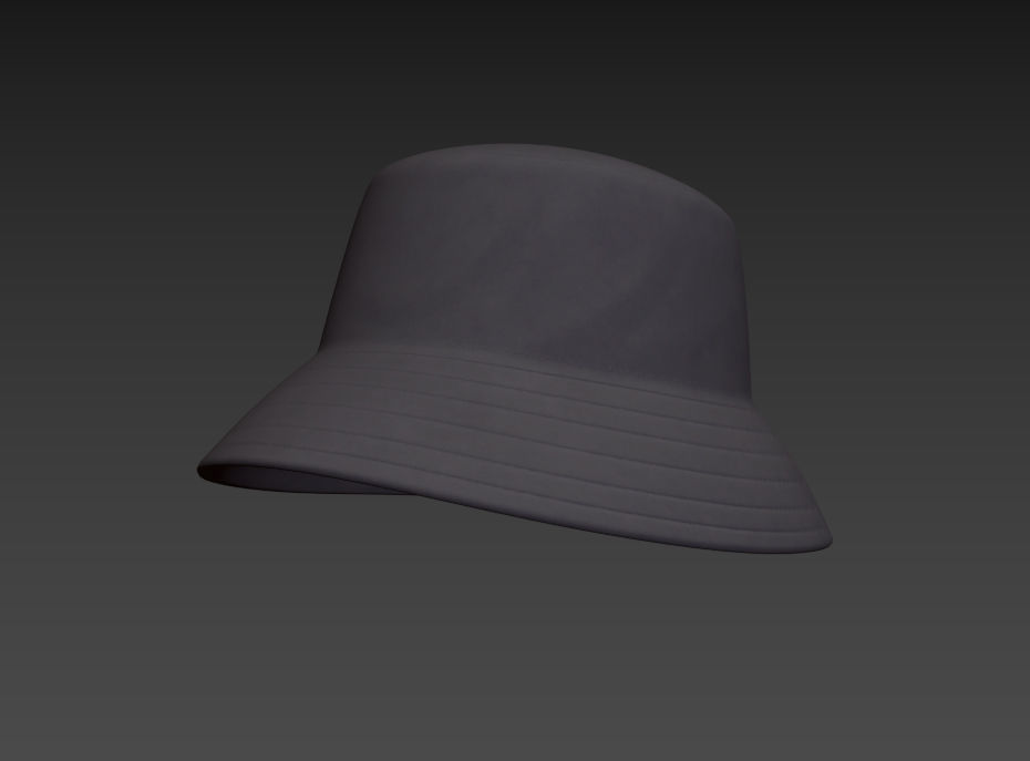 Bucket Hat 3D model_16