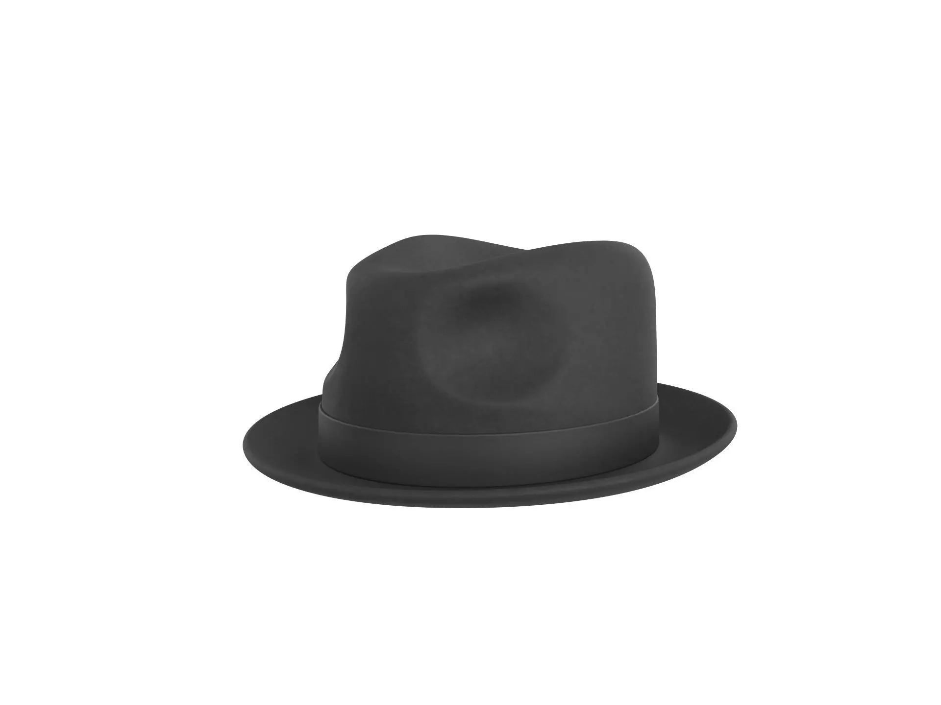Fedora Hat 3D model_0