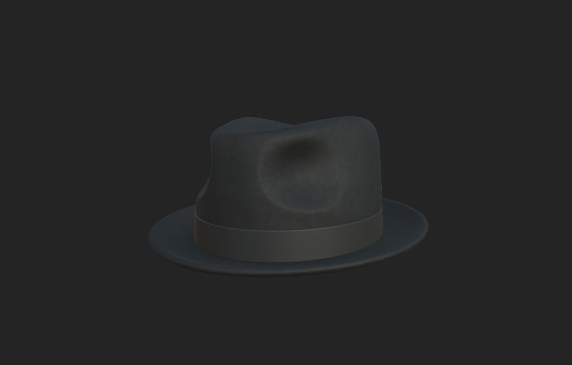 Fedora Hat 3D model_11