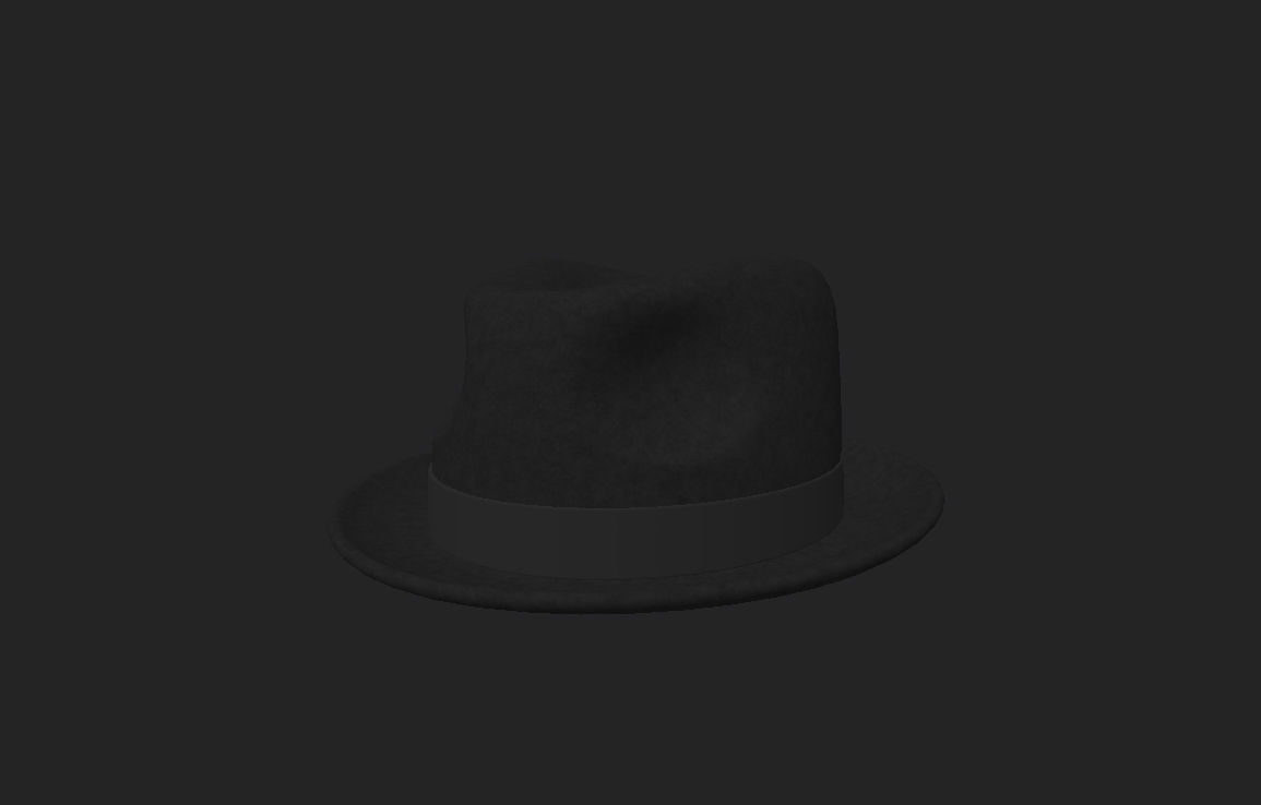 Fedora Hat 3D model_12