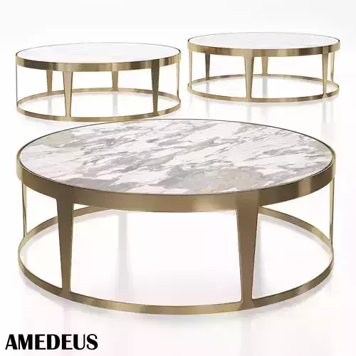 Longhi AMEDEUS COFFEE TABLE BY GIUSEPPE VIGANO 3d model Low-poly 3D model