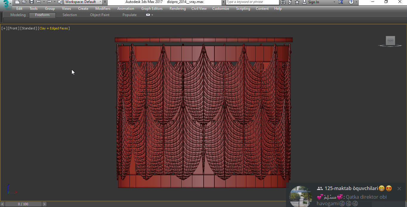 Villari PEACOCK COFFEE TABLE 3d model Low-poly 3D model_3