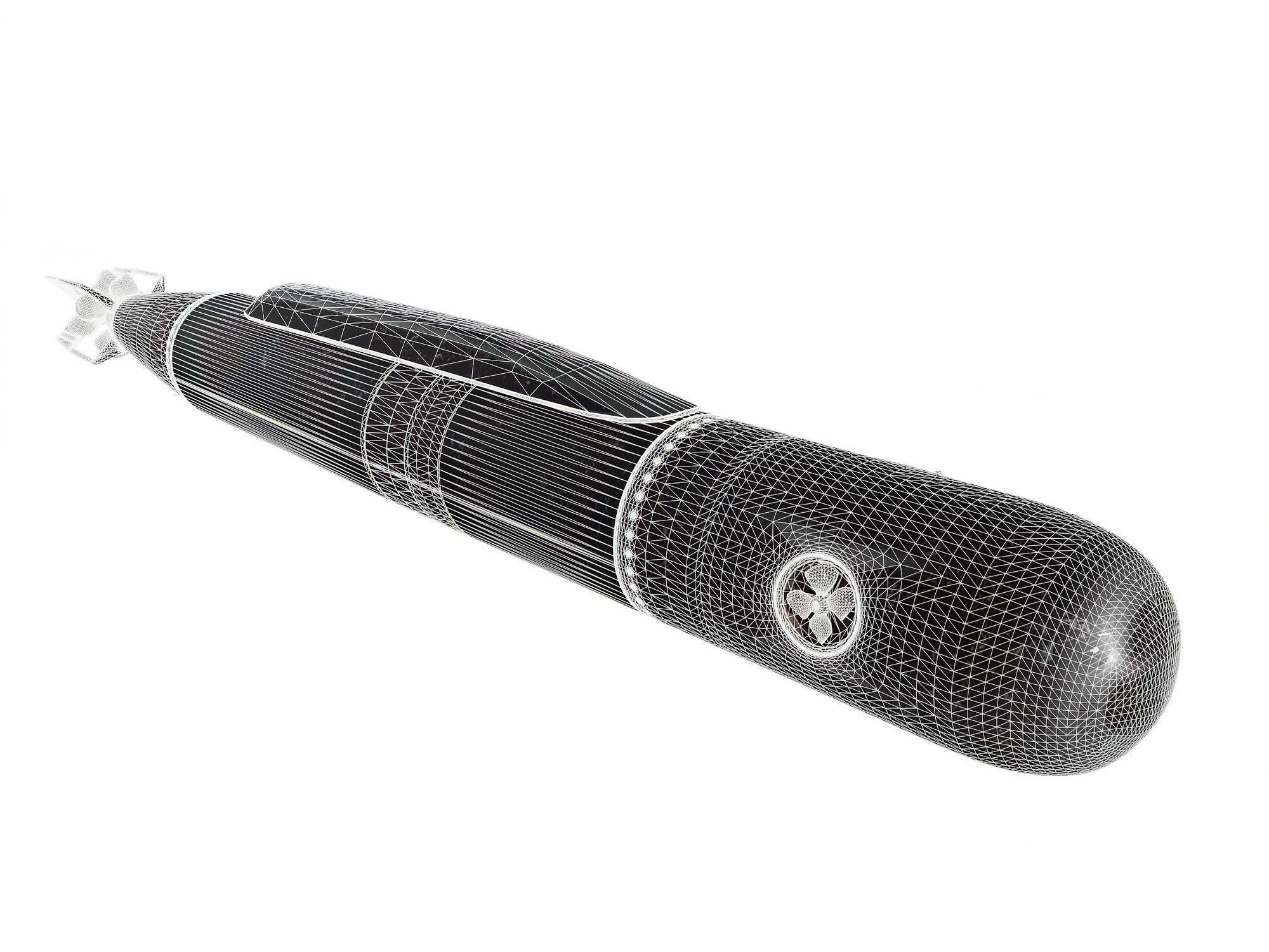 torpedo gun 3D model_9