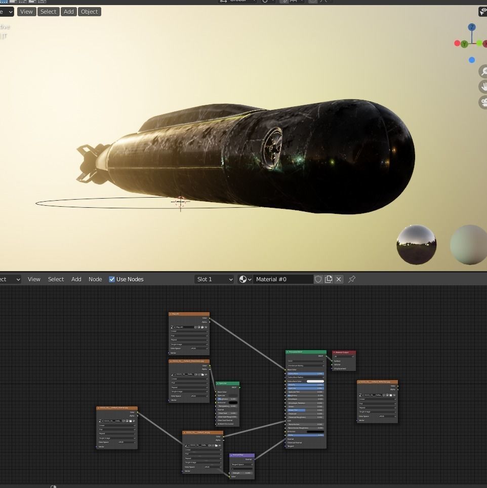 torpedo gun 3D model_8
