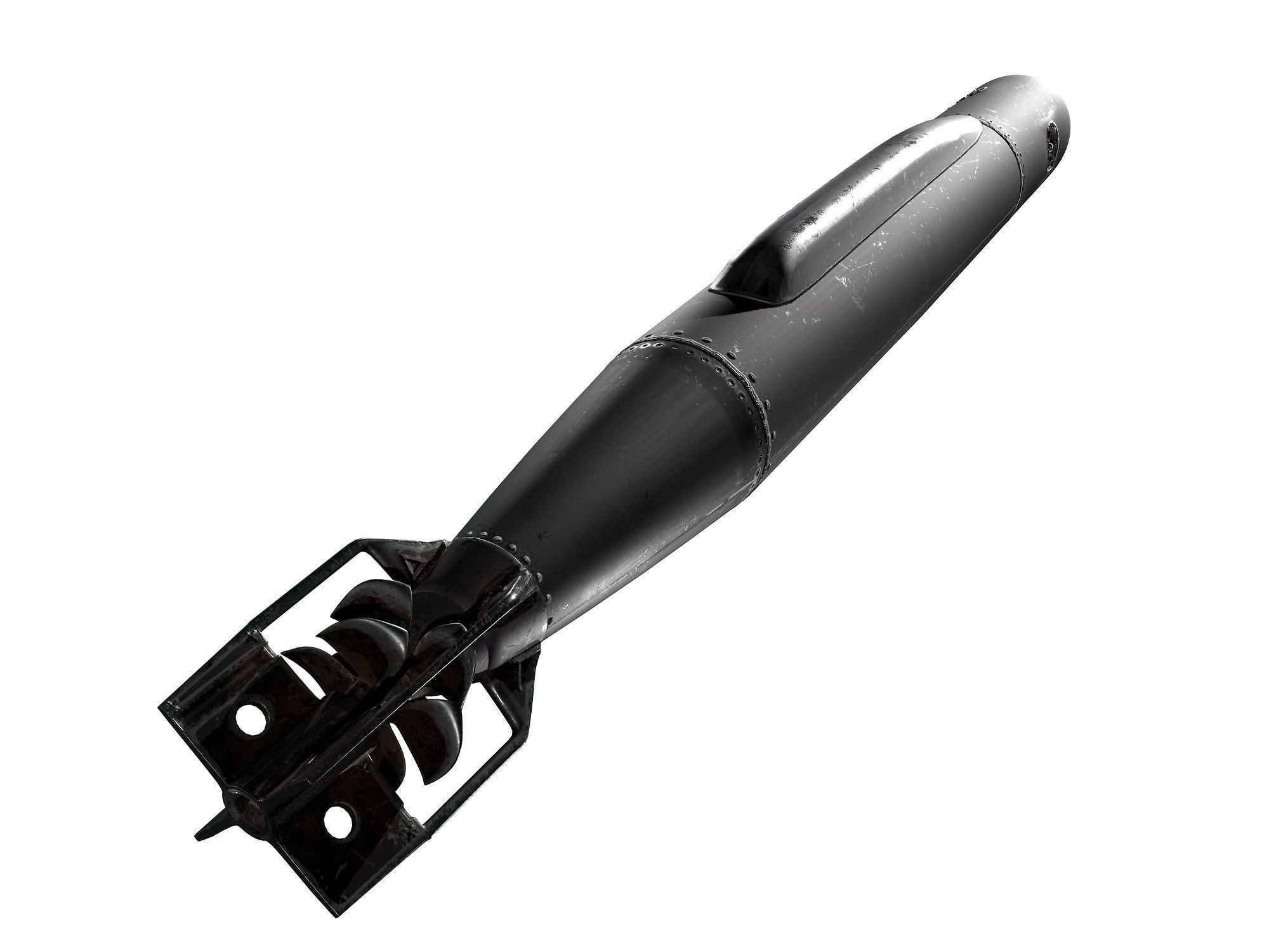 torpedo gun 3D model_7