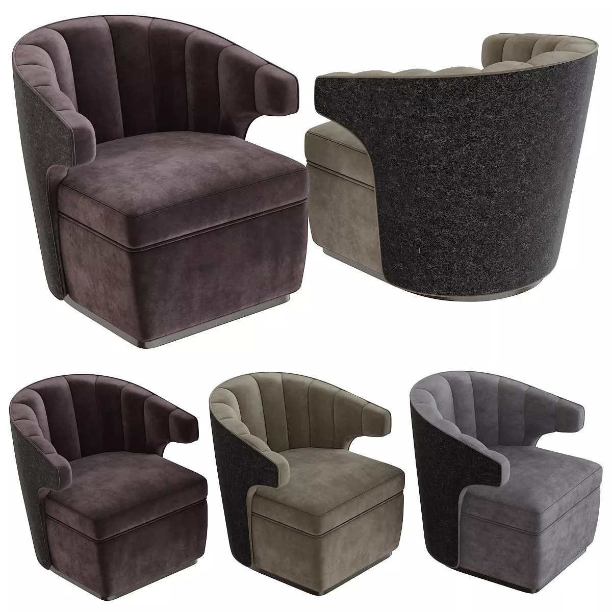 The Sofa and Chair Co - Gibbs Armchair 3d model Low-poly 3D model_0