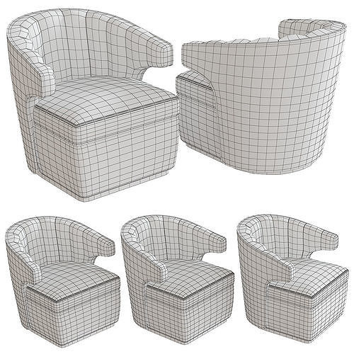 The Sofa and Chair Co - Gibbs Armchair 3d model Low-poly 3D model 2