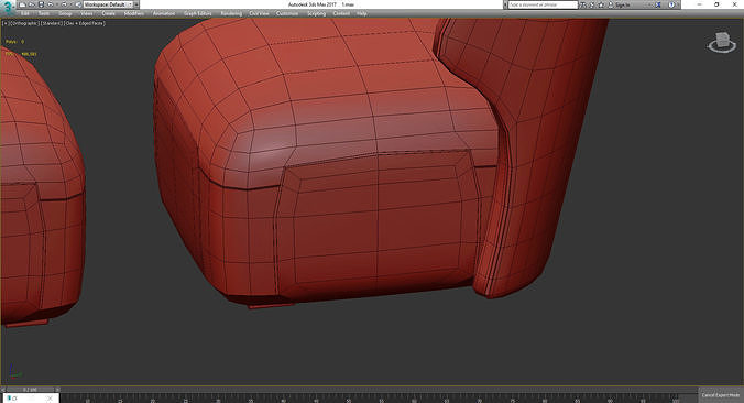 MP Armchair DC 80 cecotti 3d model Low-poly 3D model 5