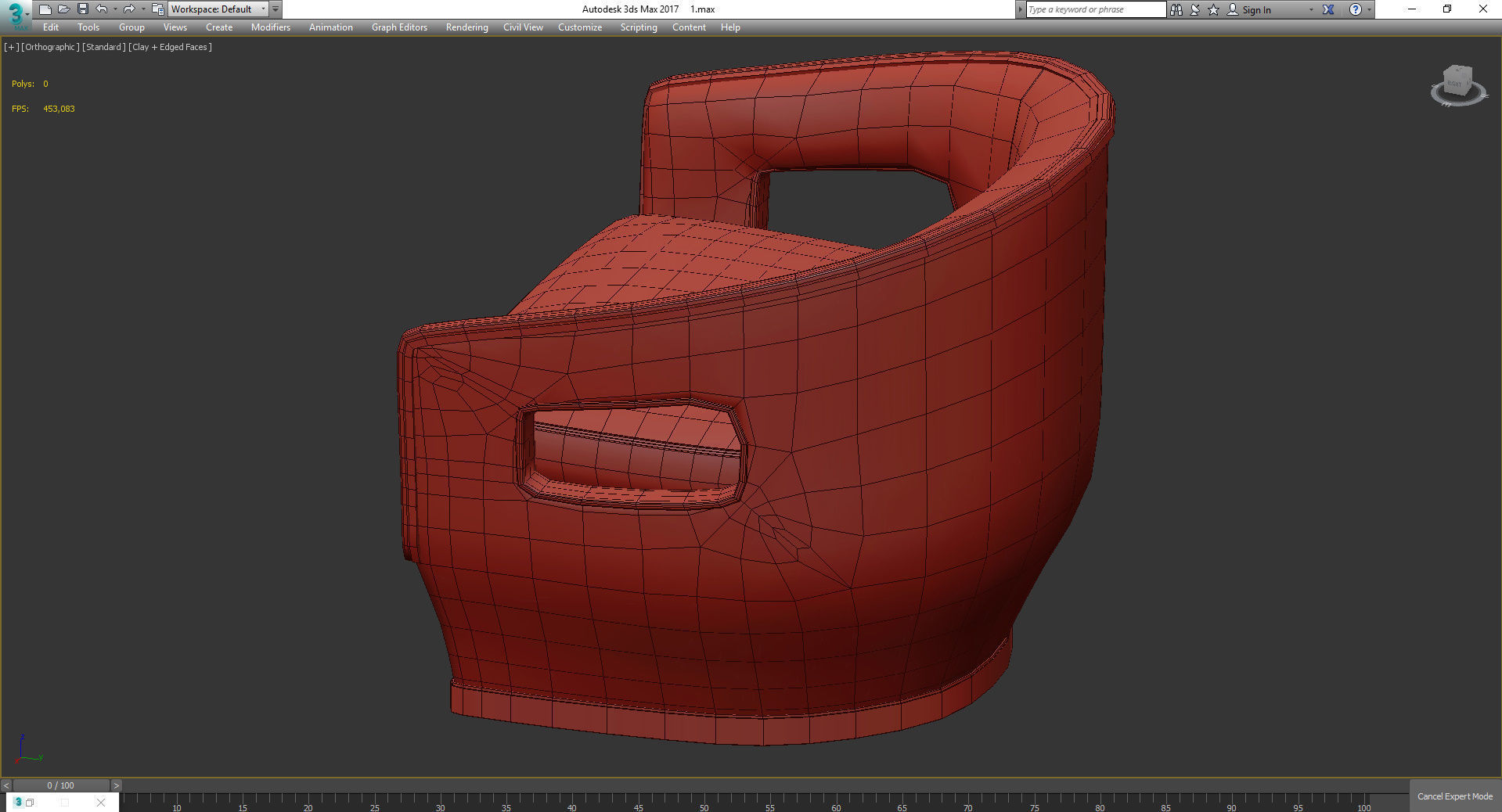 Bailey Swivel Lounge II Upholstered Chair 3d model Low-poly 3D model_4