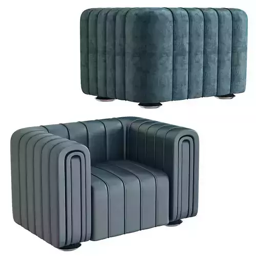 Club Armchair by Wittmann 3d model