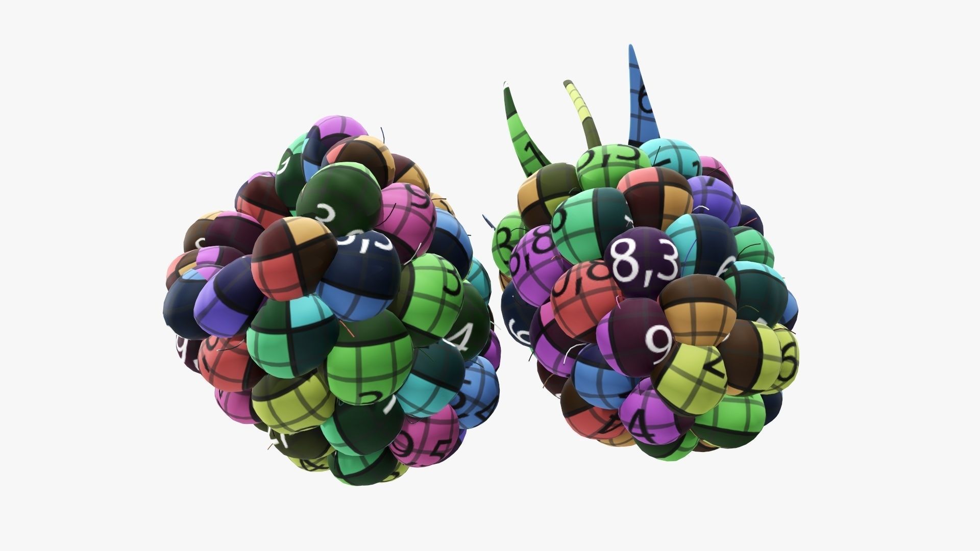 Blackberry two blackberries 3D model_14