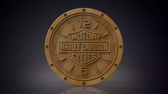 Harley Davidson wall clock