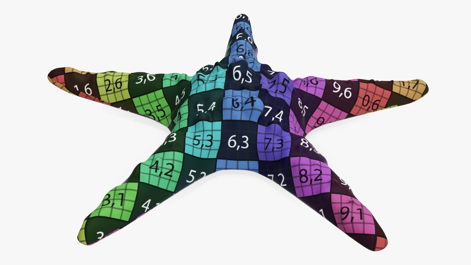 Sea star on a ground 3D model_12