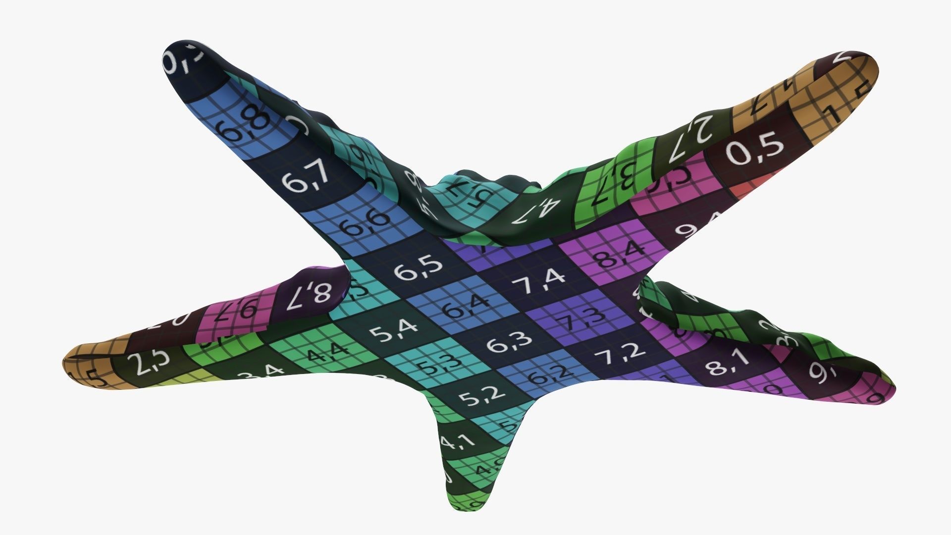 Sea star on a ground 3D model_14