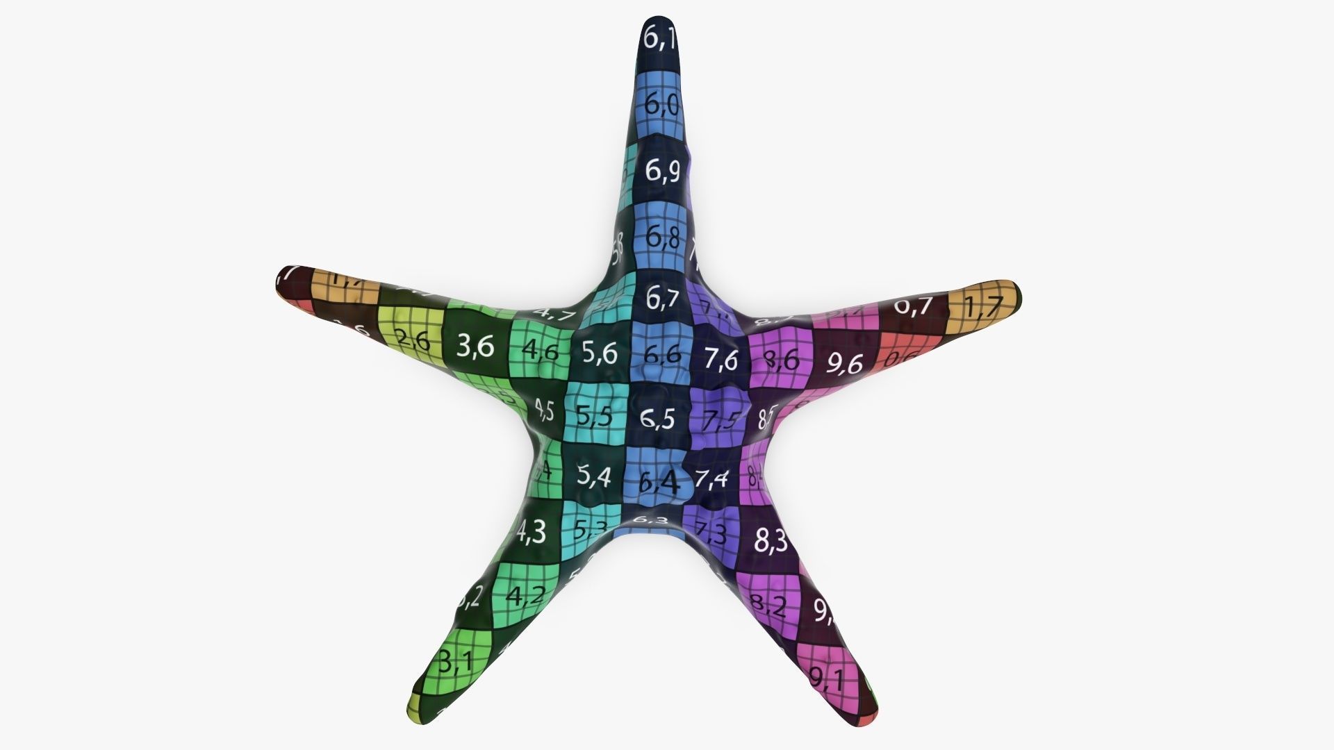 Sea star on a ground 3D model_13