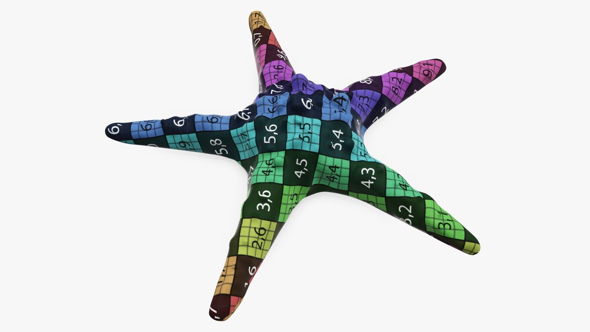 Sea star on a ground 3D model_10