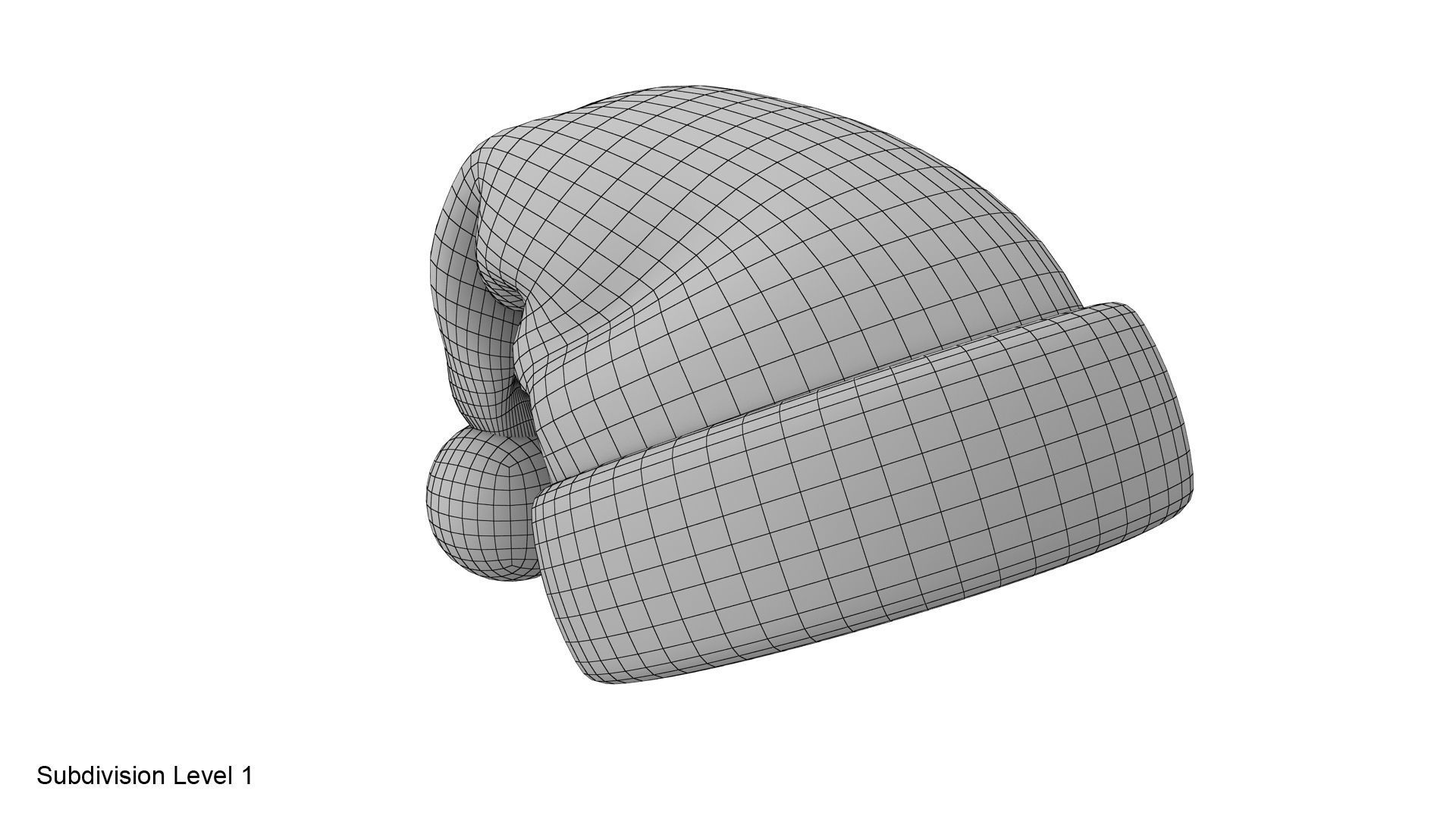 Santa hat VrayFur 3D model_18