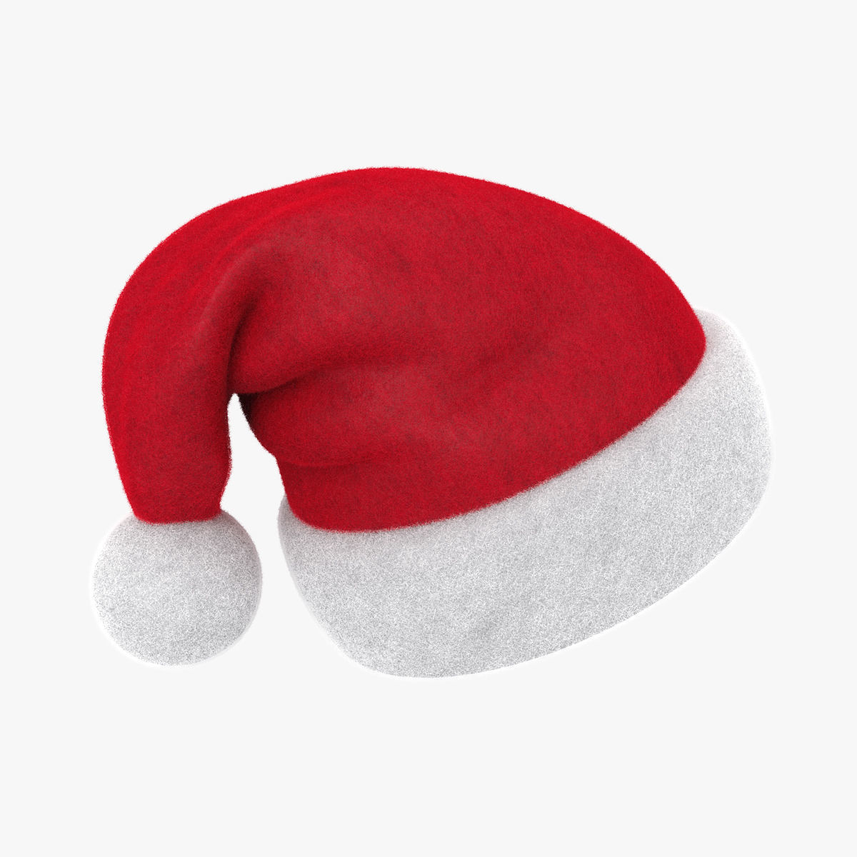 Santa hat VrayFur 3D model_0