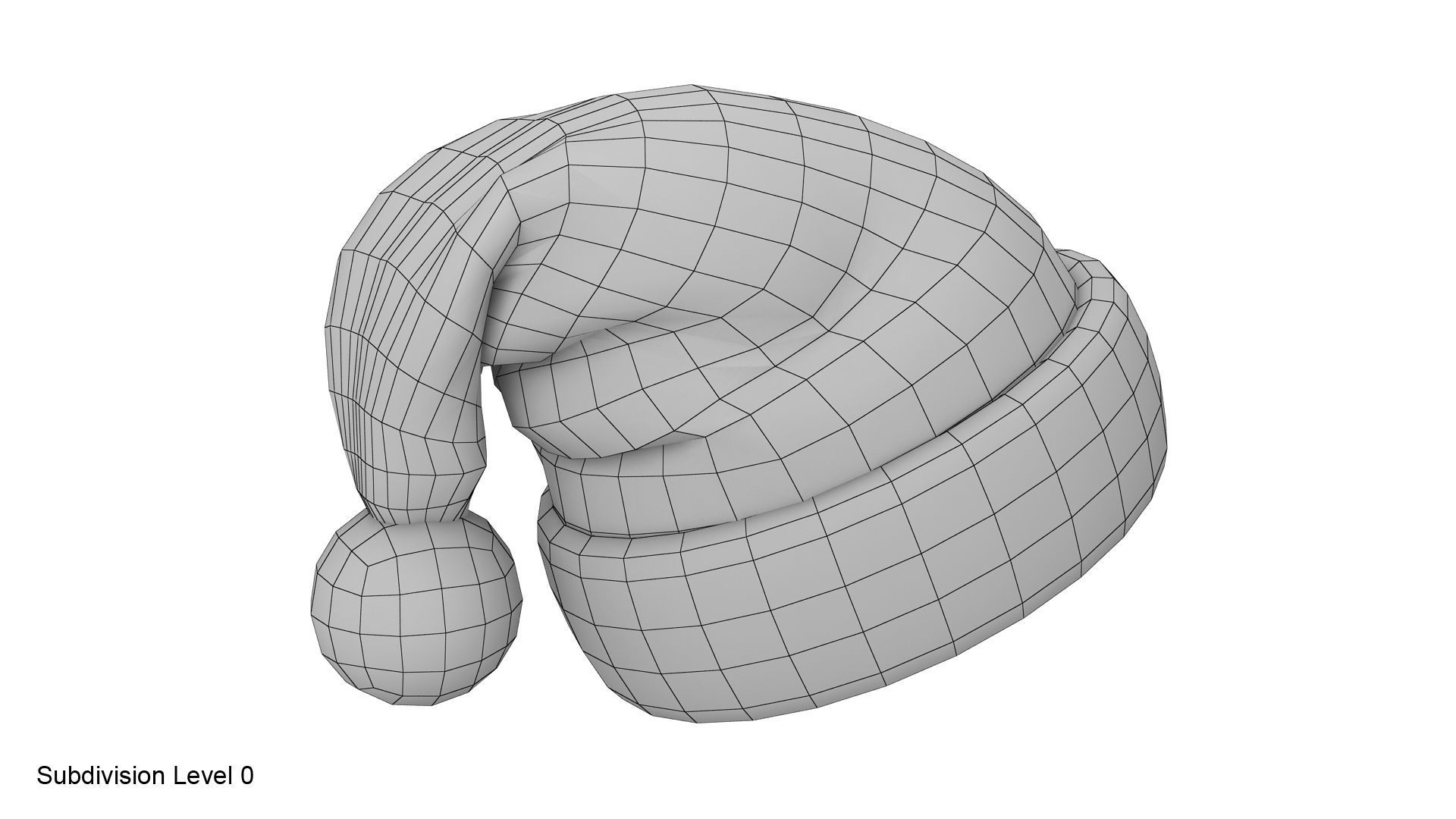 Santa hat VrayFur 3D model_11