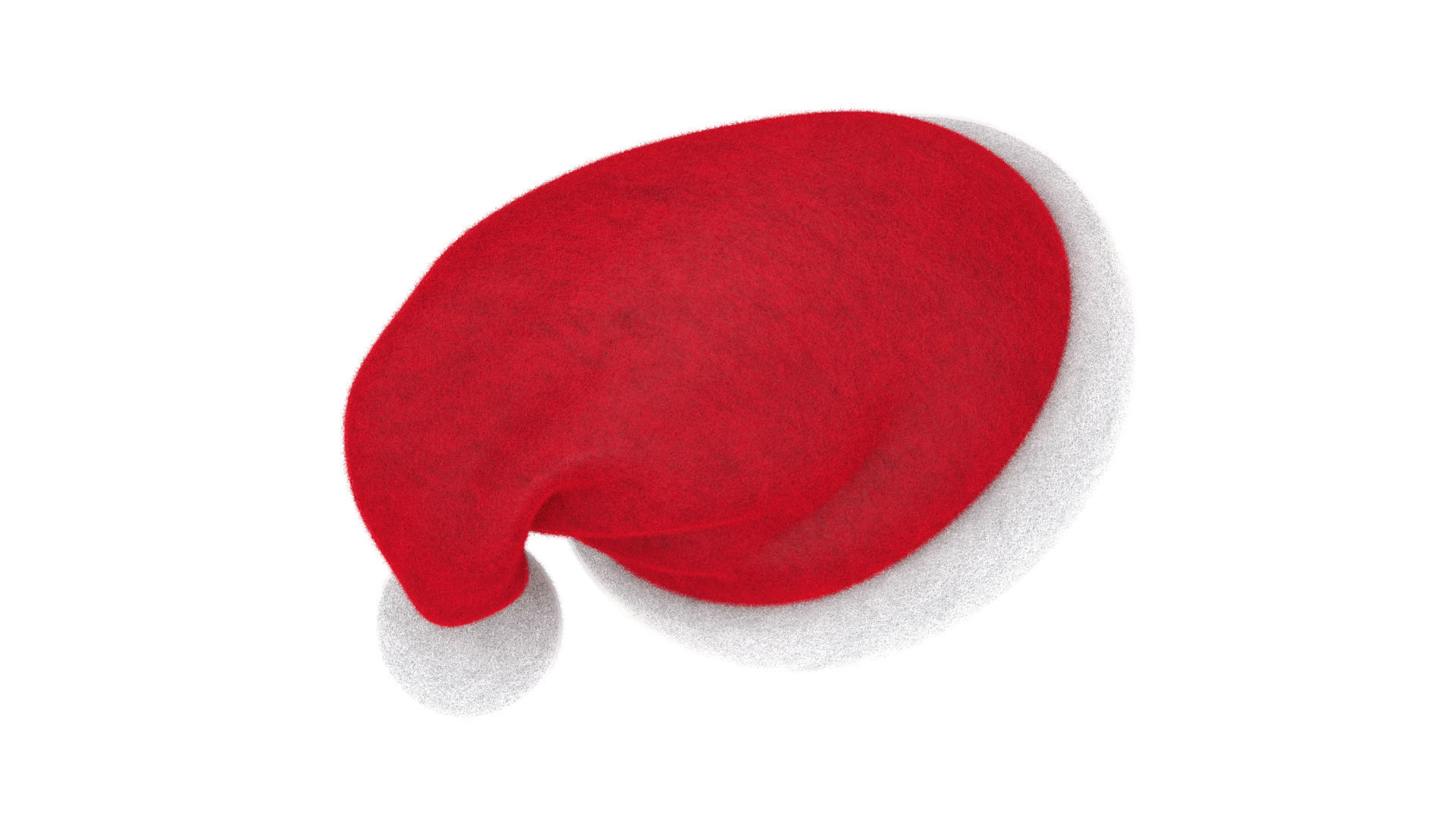 Santa hat VrayFur 3D model_8