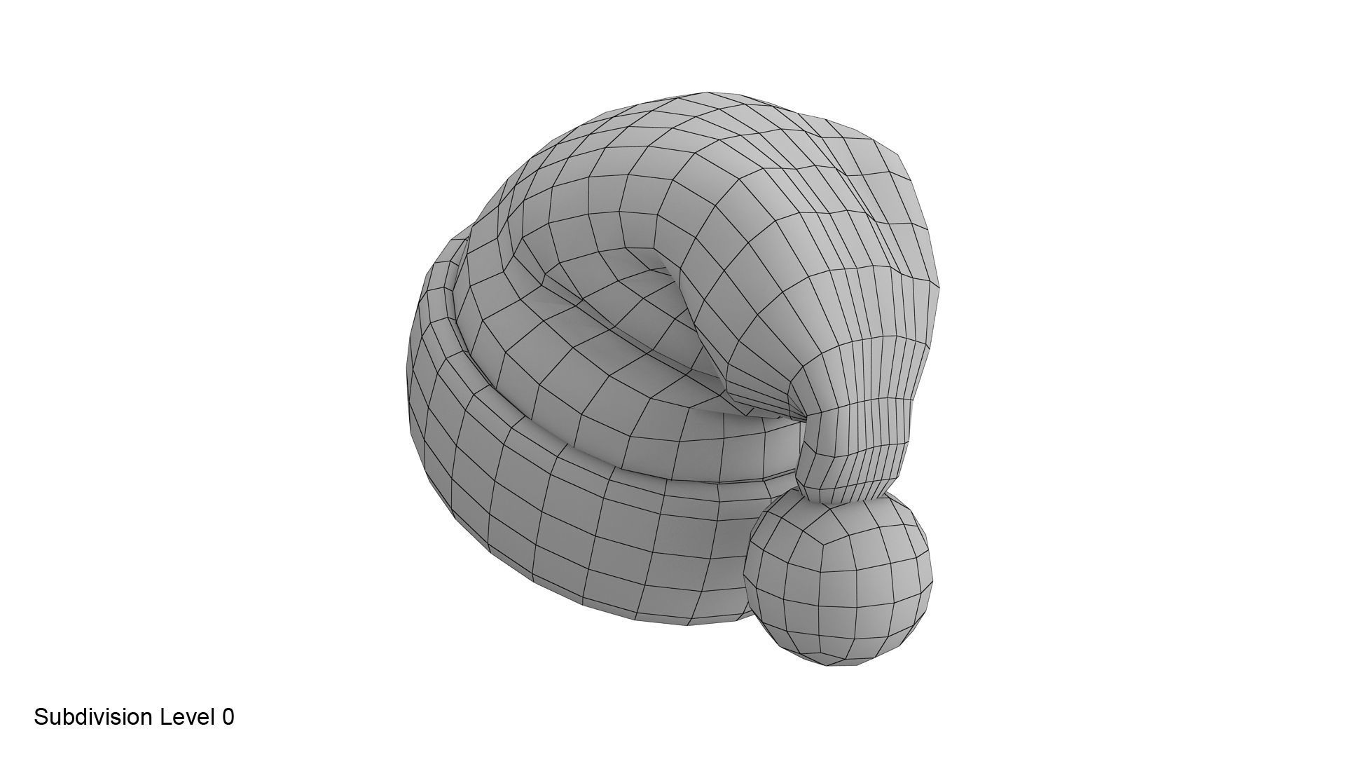 Santa hat VrayFur 3D model_14