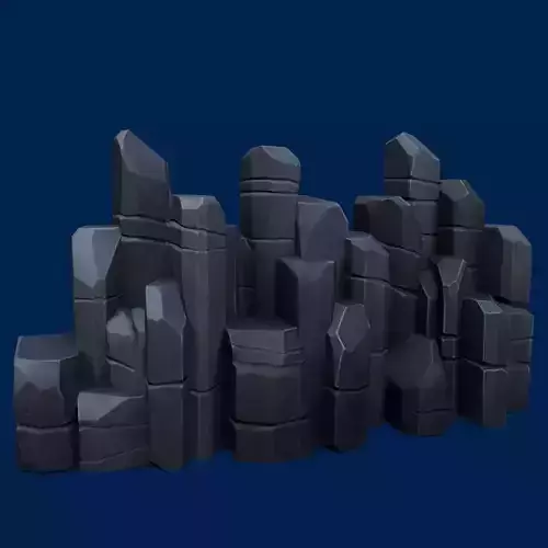 Stylized stone dark