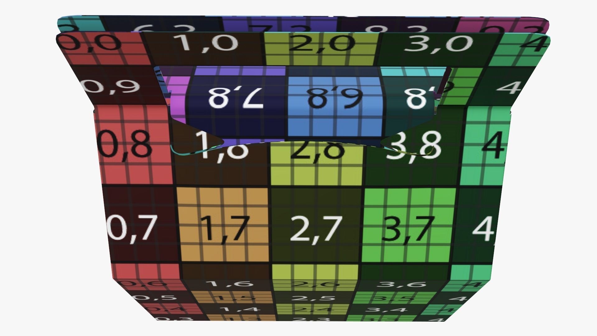 Carrying box tapered 3D model_14