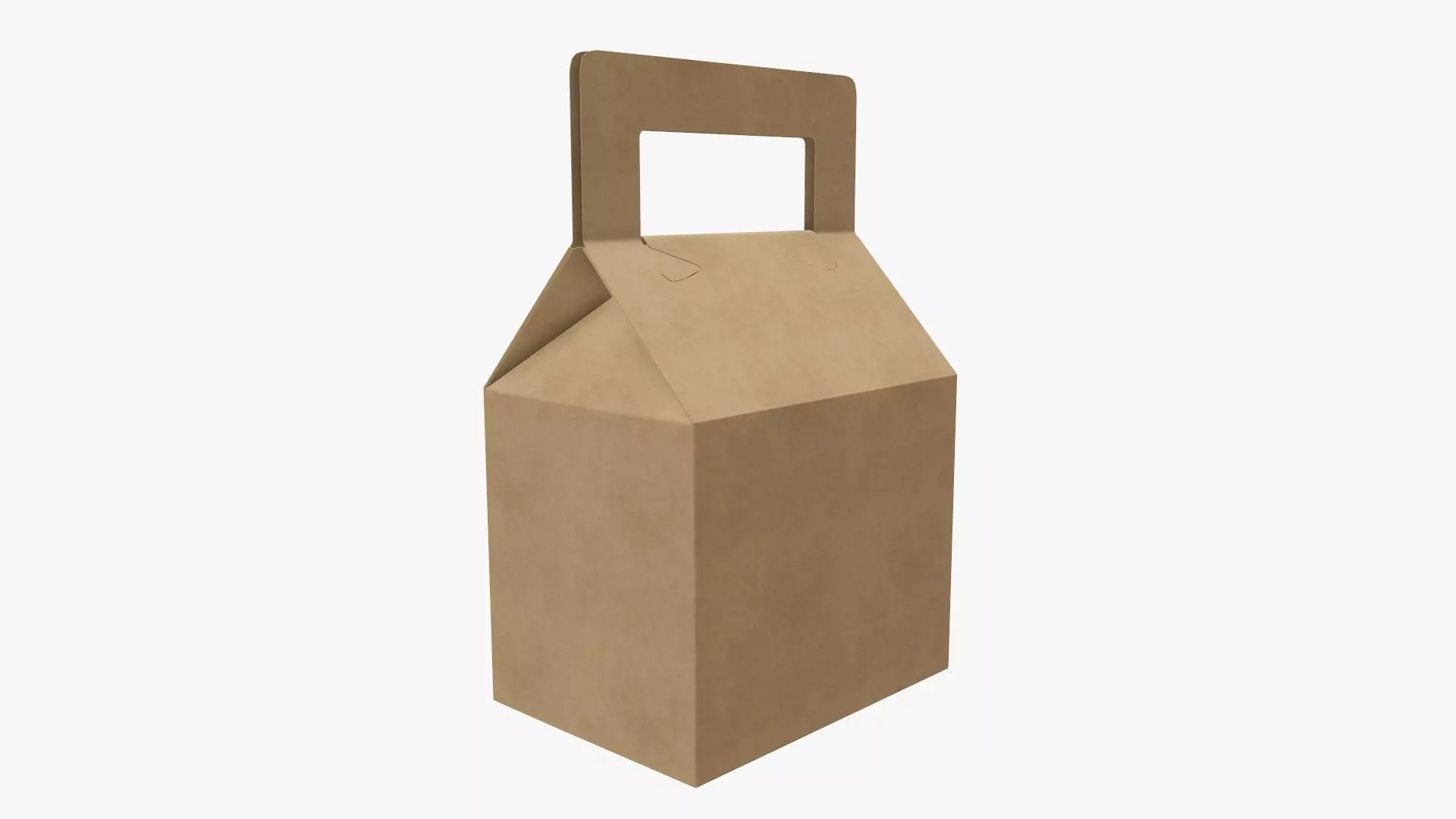 Carrying box tapered 3D model_0