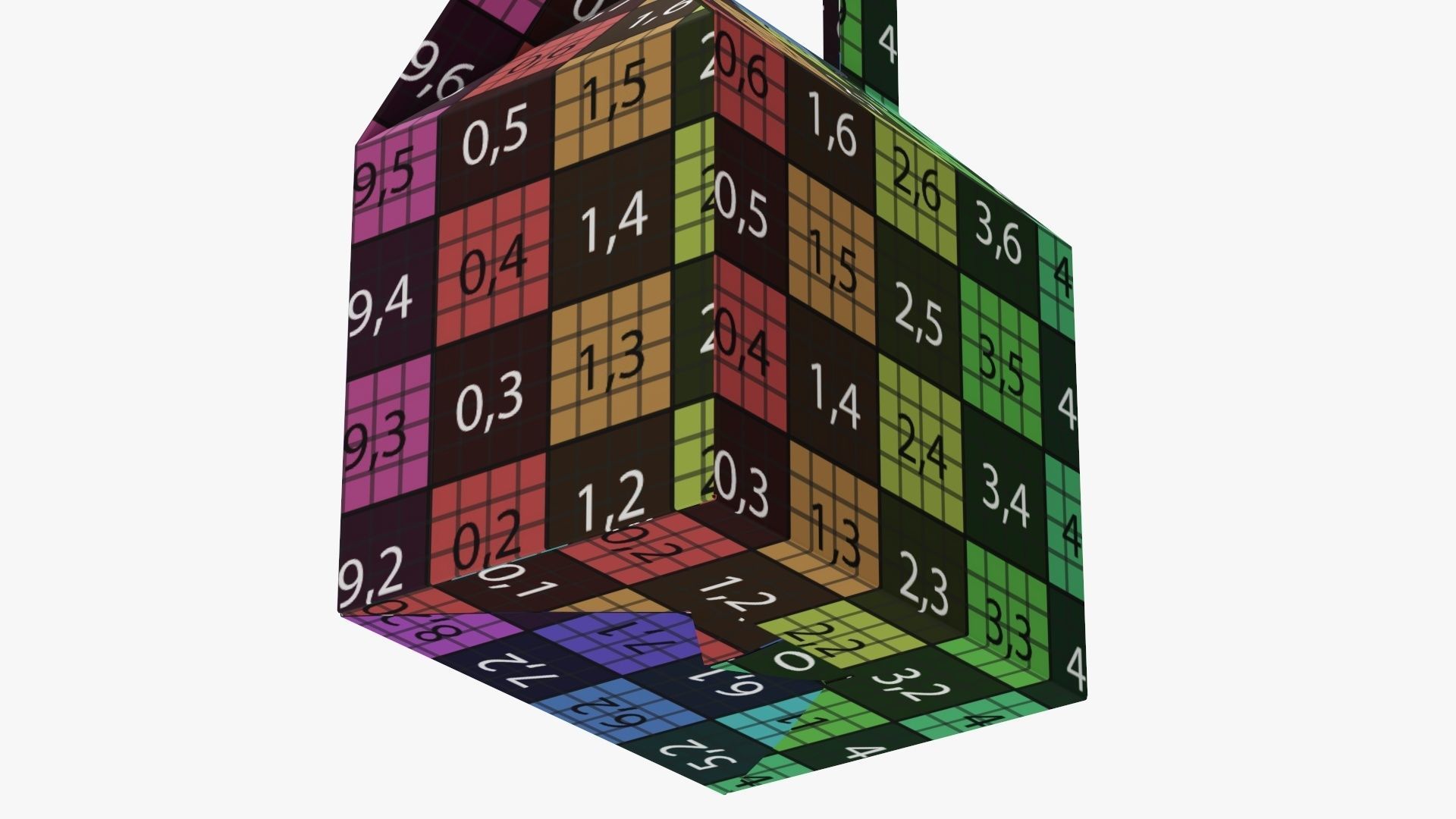 Carrying box tapered 3D model_13