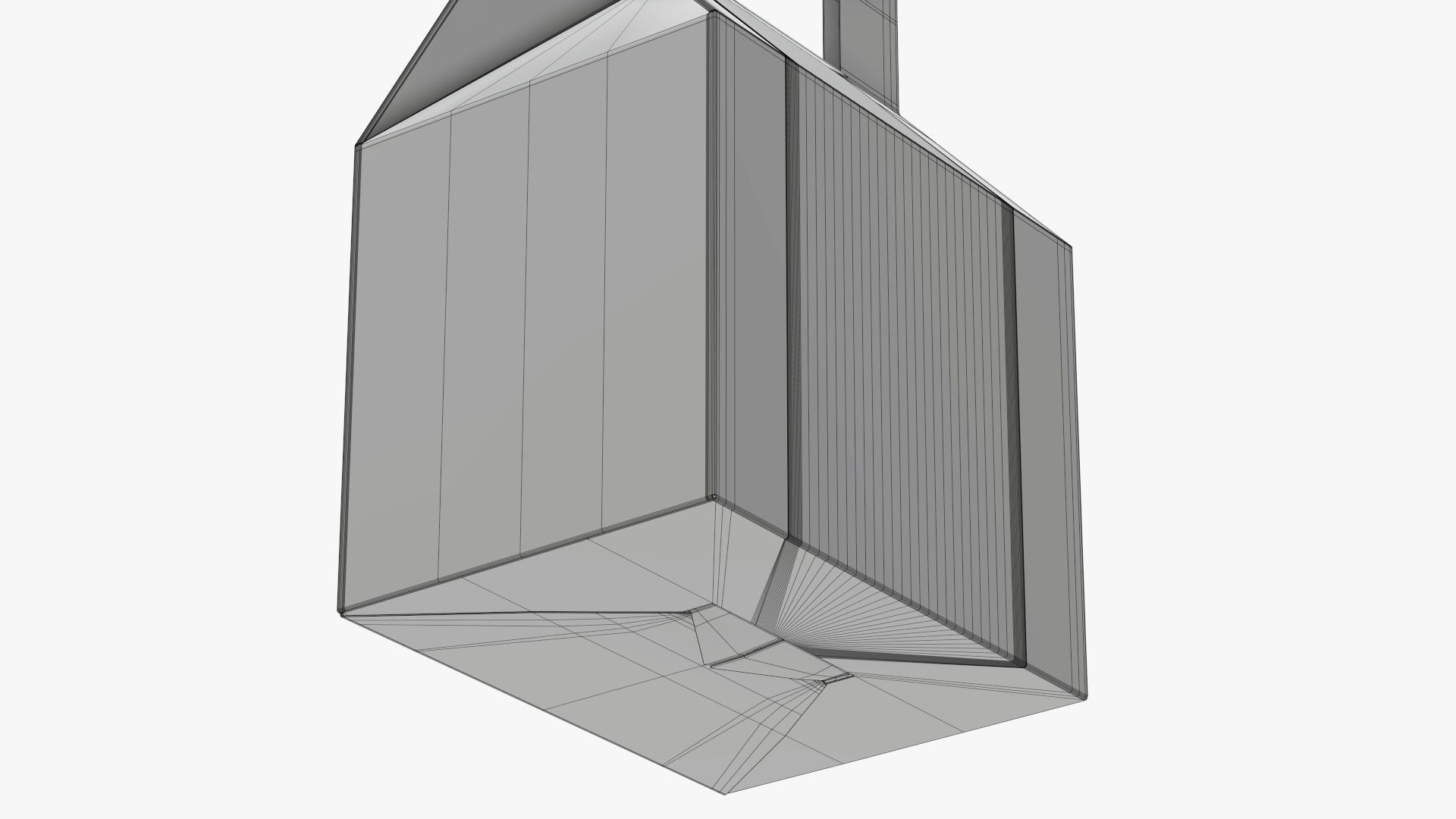 Carrying box tapered 3D model_8