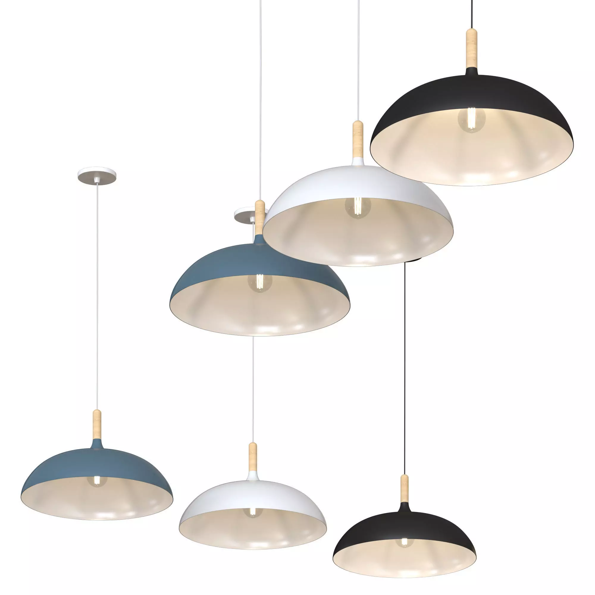 Macaroon - ceiling lamp 3D model_0