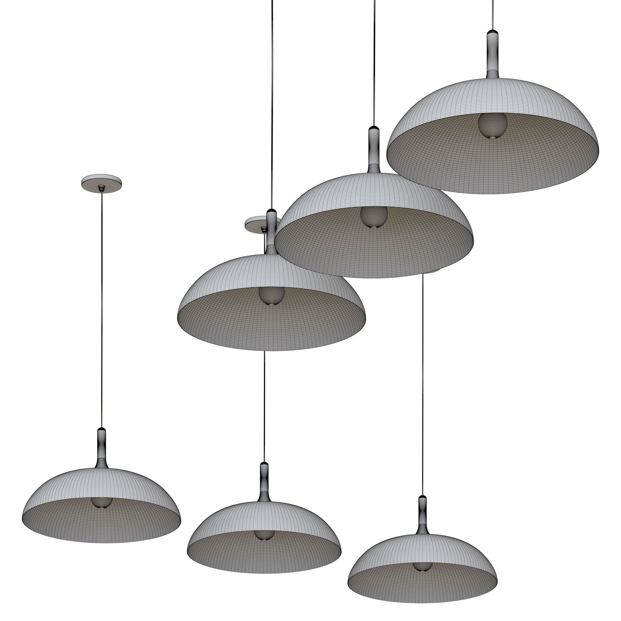 Macaroon - ceiling lamp 3D model_1
