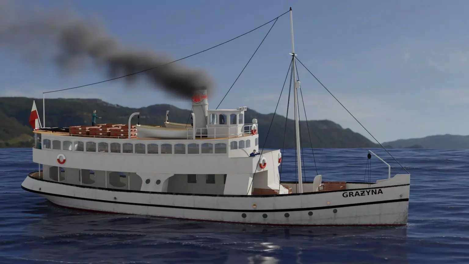 ss GRAZYNA - ex German SCHILKSEE - ex Soviet URAN 3D model_0