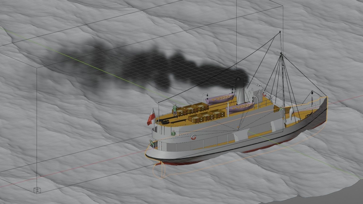 ss GRAZYNA - ex German SCHILKSEE - ex Soviet URAN 3D model_9