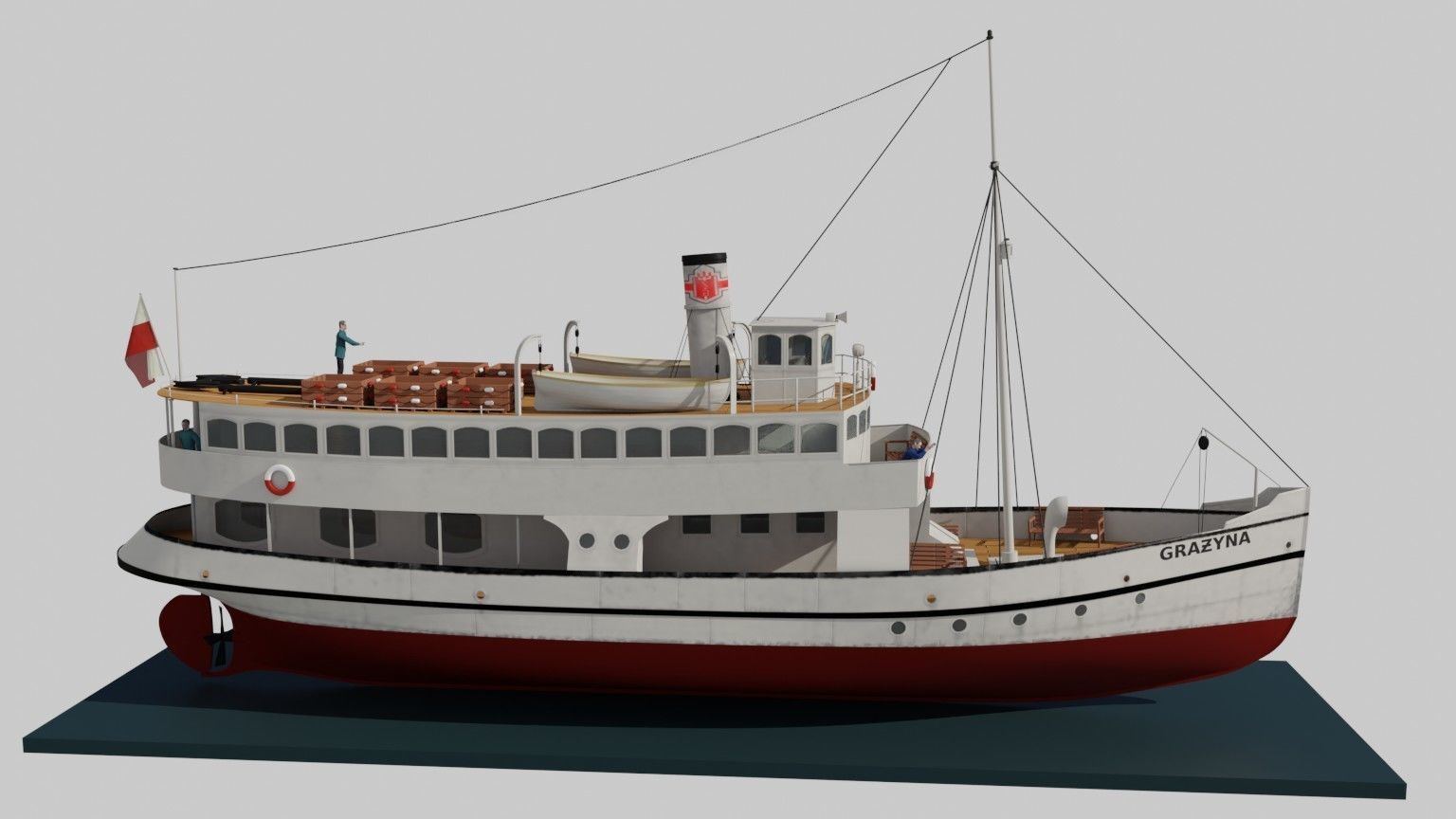 ss GRAZYNA - ex German SCHILKSEE - ex Soviet URAN 3D model_17