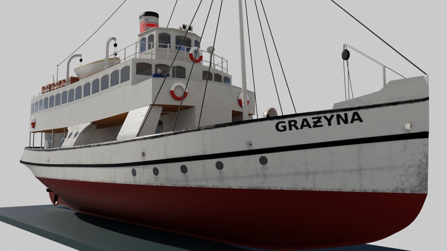 ss GRAZYNA - ex German SCHILKSEE - ex Soviet URAN 3D model_19