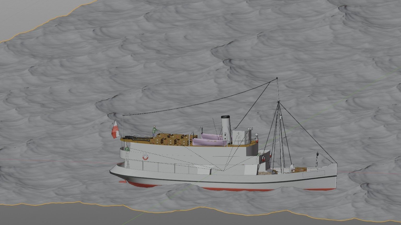 ss GRAZYNA - ex German SCHILKSEE - ex Soviet URAN 3D model_11