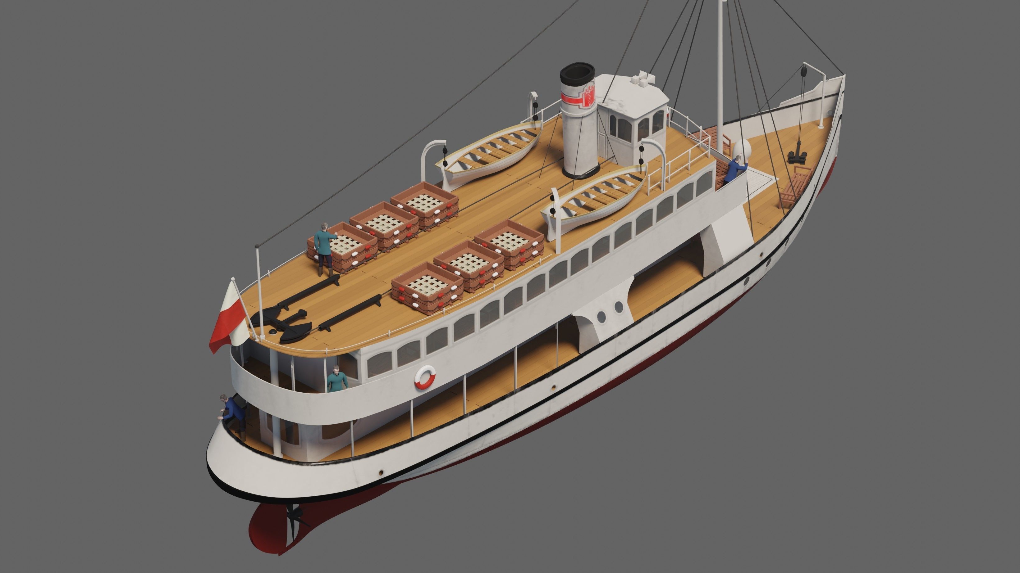 ss GRAZYNA - ex German SCHILKSEE - ex Soviet URAN 3D model_3