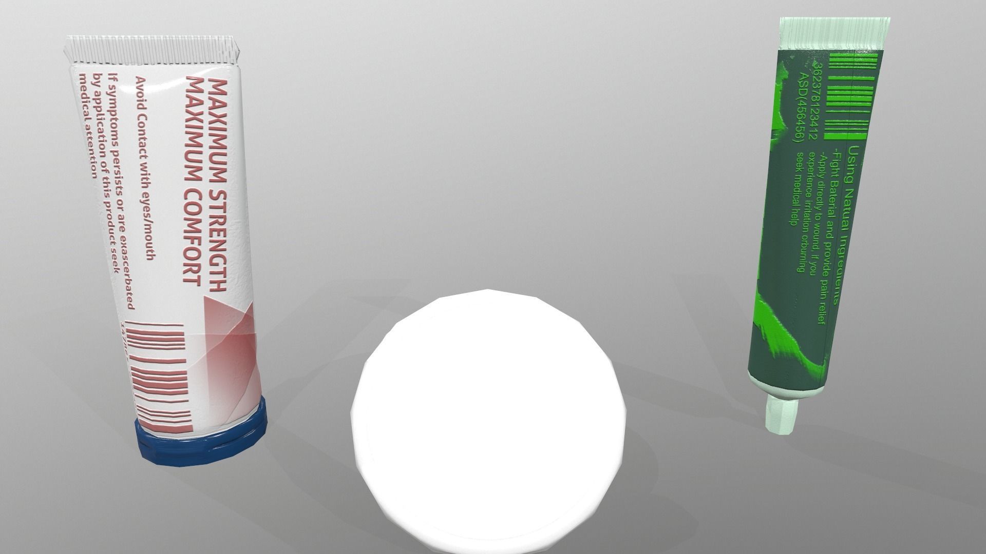 Assorted First Aid Creams 3D model_8
