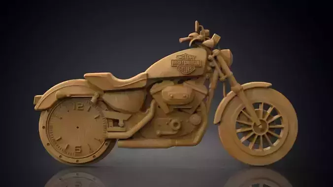 Harley Davidson wall clock 3D print model