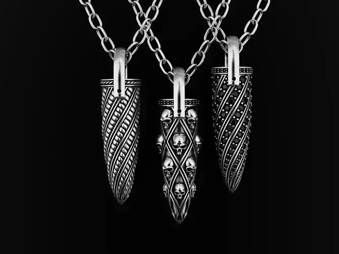 Collection Bullet pendant 