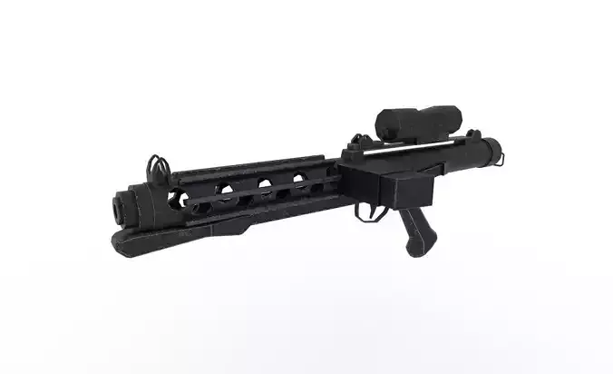 Star wars E-11 Blaster 3D model Game ready Free low-poly 3D model