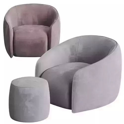 My Home Collection Baloo Armchair and Pouf