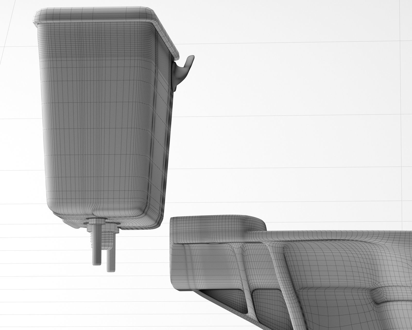 American toilet 03 3D model_5