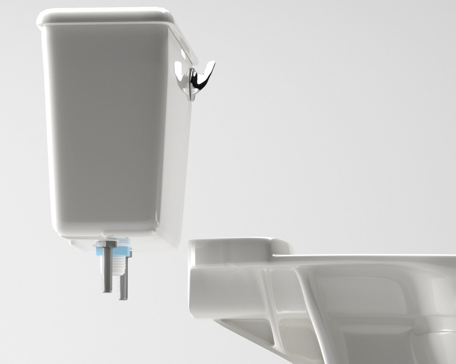 American toilet 03 3D model_4