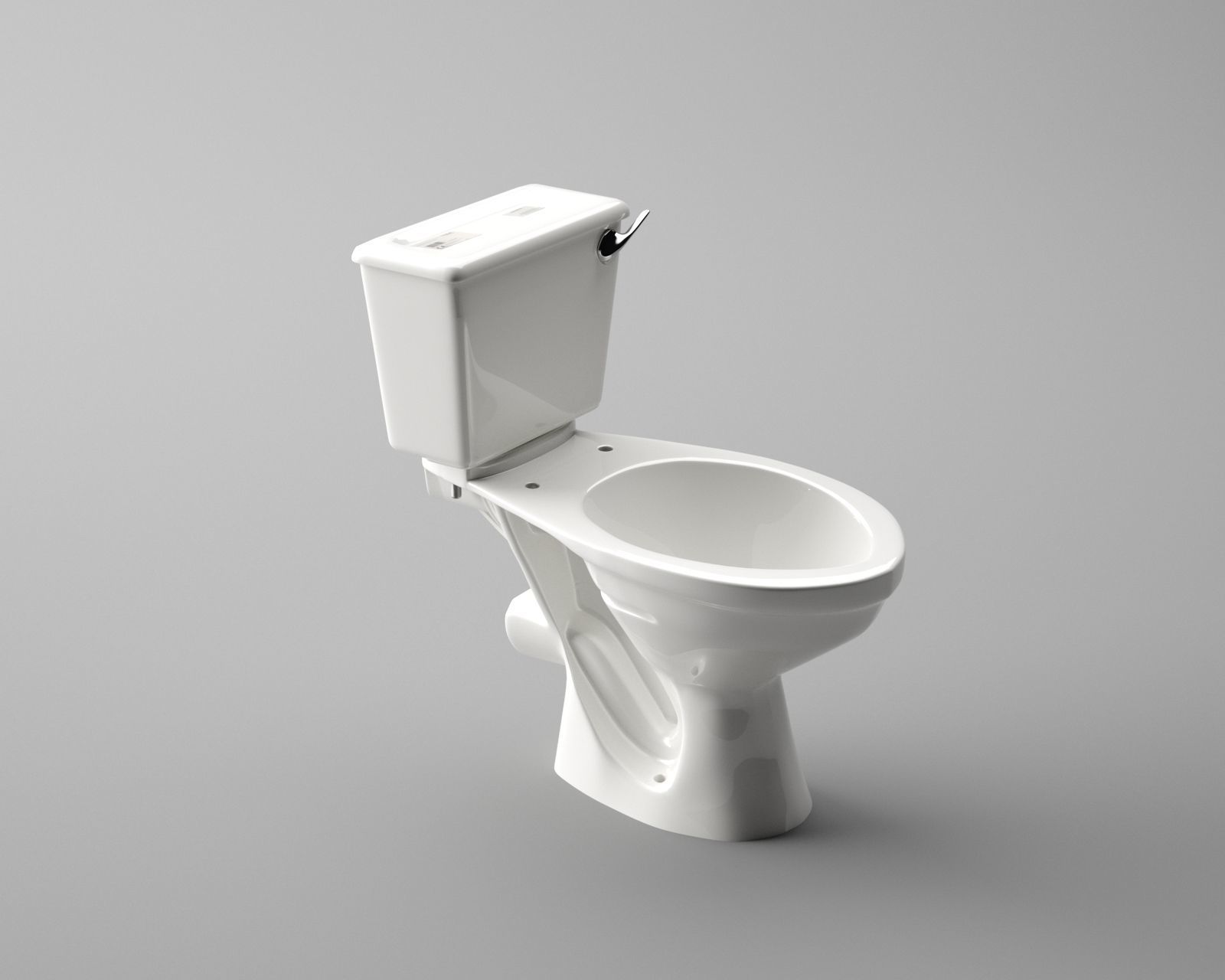 American toilet 03 3D model_2