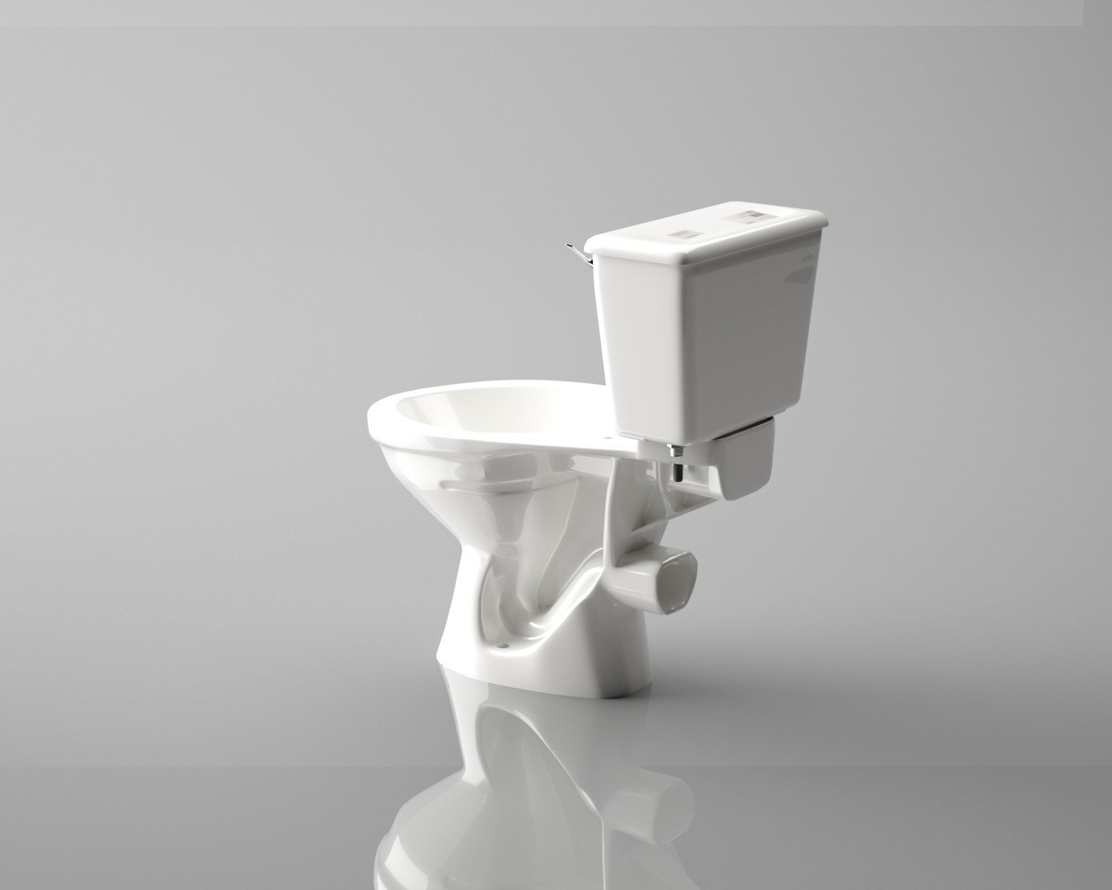 American toilet 03 3D model_8