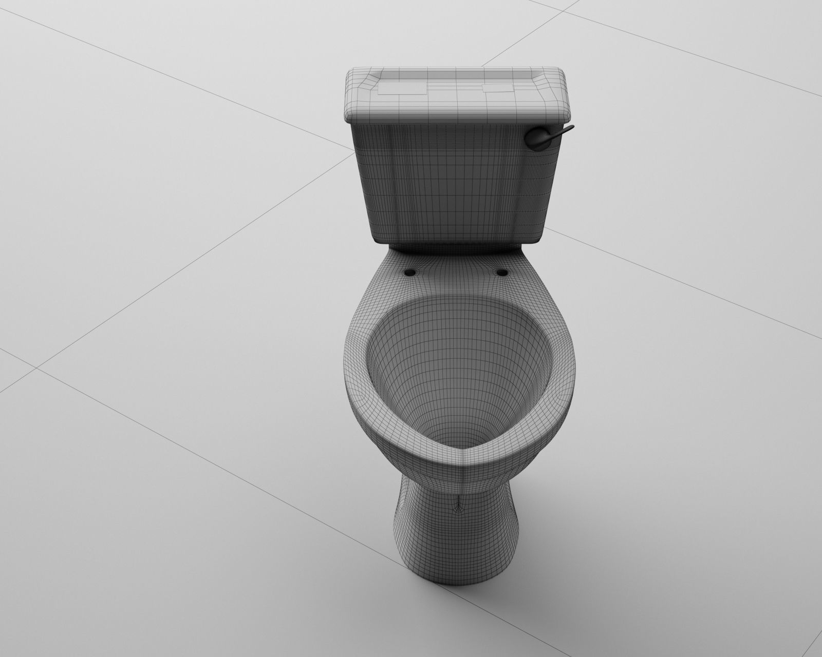 American toilet 03 3D model_11